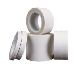 اللون الأبيض 25mm PTFE الشريط العازل مع ملصق السيليكون لدرجة حرارة H