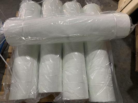 30m / 50m طول لفة مقاوم للحرارة قطعة زجاجية معزولة مع طبقة من الألومنيوم عرض 1000mm للتطبيقات الصناعية