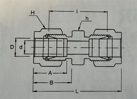 OD 1/16&quot; 316L SK أنابيب التركيب لإنشاء تجميع ضيق التسرب