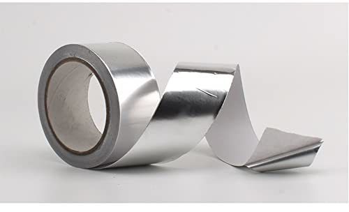 شريط لاصق من رقائق الألومنيوم عالي الجودة مع لاصق أكريليك مذيب بسماكة 80 ميكرومتر للاستخدامات العامة في التثبيت والترقيع والختم والتغطية