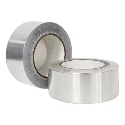 شريط لاصق من رقائق الألومنيوم عالي الجودة مع لاصق أكريليك مذيب بسماكة 80 ميكرومتر للاستخدامات العامة في التثبيت والترقيع والختم والتغطية