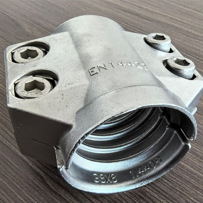 مشابك الأمان لمكونات الأنابيب ذات المسامير والمكعبات من الفولاذ المقاوم للصدأ